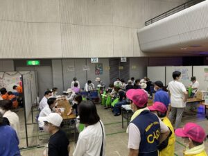 令和６年度 平野区健康まつりの平野区薬剤師会のブースの様子