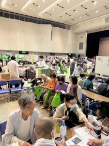令和６年度 平野区健康まつりの平野区薬剤師会のブースの様子